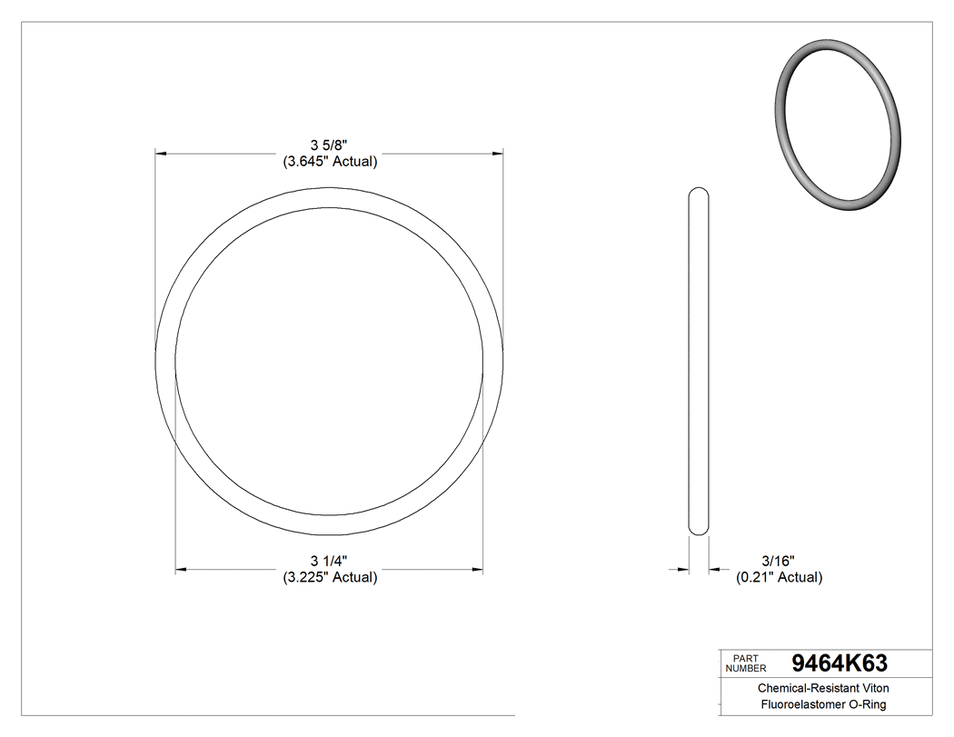 Technical drawing - 9464K63